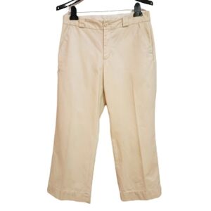 Gap Khaki Chino Cropped Straight Leg Pants Size 6